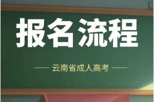 2024年云南成人高考报名流程方法