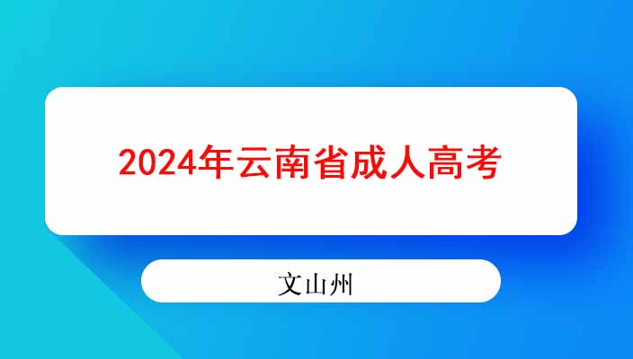 2024年文山州成人高考高起本专业